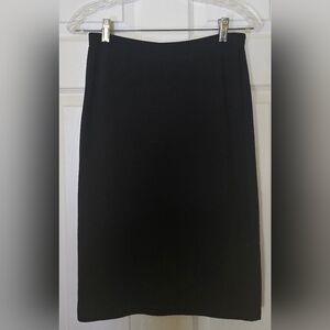 Black Silk Knit Skirt